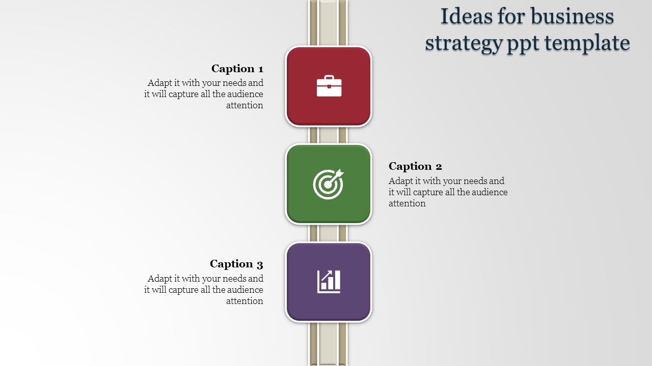 Linear business strategy powerpoint template